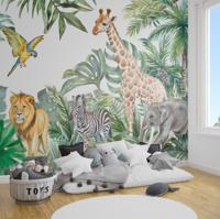 Dieren in het wild fotobehang verschillende dieren