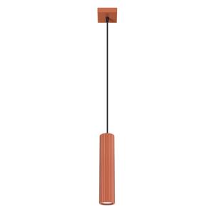 Hanglamp KARBON 1 rood oker