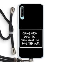 Schotelvod: Huawei P Smart Pro Transparant Hoesje met koord