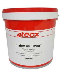 4tecx Latex Wit Afwasbaar Superdek 5L