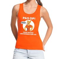 Nederland supporter tanktop Leeuwinnen zijn los oranje dames - thumbnail