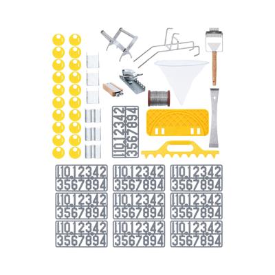 Bijenteelt Starter Kit - 45 stuks - stokbeitel - honingraatdraad - spanner - bijenkorfband - cijfers - emmerhouder - ontdopje