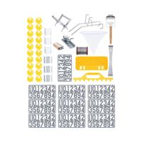 Bijenteelt Starter Kit - 45 stuks - stokbeitel - honingraatdraad - spanner - bijenkorfband - cijfers - emmerhouder - ontdopje