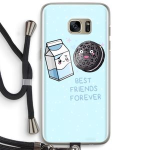 Best Friend Forever: Samsung Galaxy S7 Edge Transparant Hoesje met koord