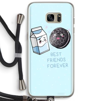 Best Friend Forever: Samsung Galaxy S7 Edge Transparant Hoesje met koord