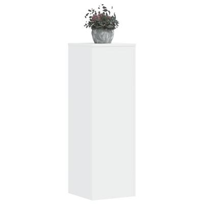 Plantenstandaards 2 st 33x33x100 cm bewerkt hout wit