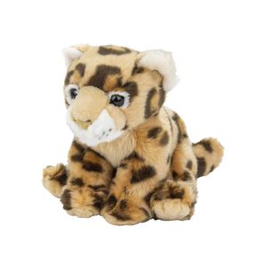 Nature Planet pluche knuffel - luipaard - 18 cm - dieren knuffels