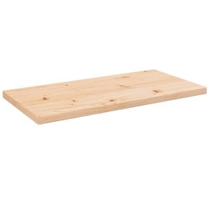 Tafelblad rechthoekig 80x40x2,5 cm massief grenenhout