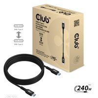 CLUB3D USB2 Type-C Bi-Directional Cable, Data 480Mb,PD 240W(48V/5A) EPR M/M 2m USB IF GECERTIFICEERD - thumbnail