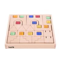 Tickit Houten Bouwstenen met edelstenen