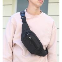 Pure kleur multi-functie zakken waterdichte borst tas taille sport Bag (zwart)