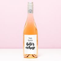 Wijnfles Van Harte Beterschap - Rosé (Blush Rosé)