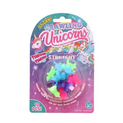 Unicorn Kruipende Sticky Raamlopers 12 Stuks