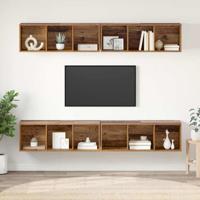 Tv-meubelset 4 pcs Oud Hout 37 x 37 x 107,5 cm Bewerkt hout