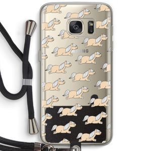 Ponys: Samsung Galaxy S7 Transparant Hoesje met koord
