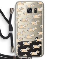 Ponys: Samsung Galaxy S7 Transparant Hoesje met koord