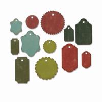 Sizzix • tim holtz thinlits die set gift tags 12pcs