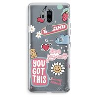 Positivity: LG G7 Thinq Transparant Hoesje Positivity: LG G7 Thinq Transparant Hoesje