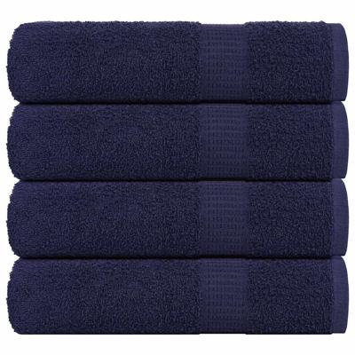 VidaXL Badhanddoeken 4 st 100x150 cm 360 g/m² 100% katoen marineblauw