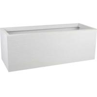 Fioriera EDA PLASTICA Graphit Up - 57 L - Dimensioni 79,5 x 29,5 x 29,5 cm - Ceruse bianco