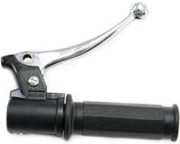 Domino gasdraaigreep armatuur "piaggio style" throttle grips alu sw 1-pull, brake leve