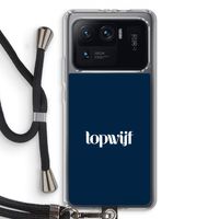 Topwijf Navy: Xiaomi Mi 11 Ultra Transparant Hoesje met koord