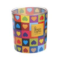Kaars Magic Lights Hartjes (7,5 x 8,4 cm)