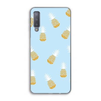 Ananasjes: Samsung Galaxy A7 (2018) Transparant Hoesje