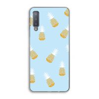 Ananasjes: Samsung Galaxy A7 (2018) Transparant Hoesje