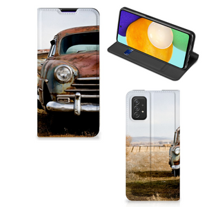 Samsung Galaxy A03s Stand Case Vintage Auto