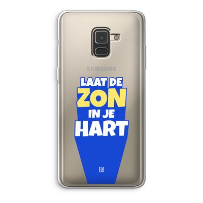 Laat de zon in je hart: Samsung Galaxy A8 (2018) Transparant Hoesje