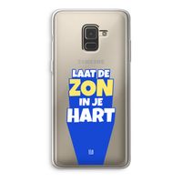 Laat de zon in je hart: Samsung Galaxy A8 (2018) Transparant Hoesje