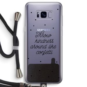 Confetti: Samsung Galaxy S8 Transparant Hoesje met koord