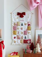 Adventskalender van stof FESTON goudbeige