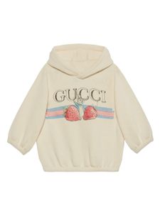 Gucci Kids hoodie à imprimé graphique - Blanc