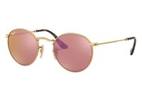 Ray-Ban ROUND FLAT LENSES zonnebril Rond - thumbnail