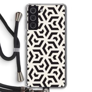 Crazy pattern: Samsung Galaxy S21 FE Transparant Hoesje met koord