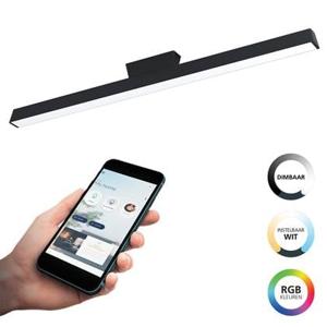 EGLO connect.z Simolaris-Z Smart Plafondlamp - 122 cm - Zwart - RGB