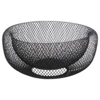 Fruitmand Opbergmand Mesh - Zwart - Ø 27cm Fruitmand Opbergmand Mesh - Zwart - Ø 27cm