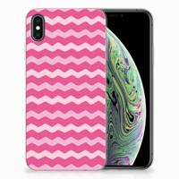 Apple iPhone Xs Max | TPU bumper | Waves Pink