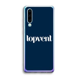 Topvent Navy: Huawei P30 Transparant Hoesje