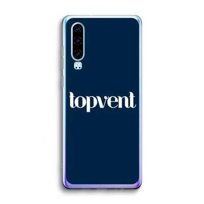 Topvent Navy: Huawei P30 Transparant Hoesje