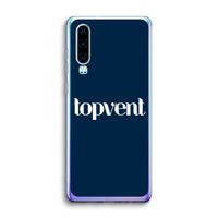 Topvent Navy: Huawei P30 Transparant Hoesje