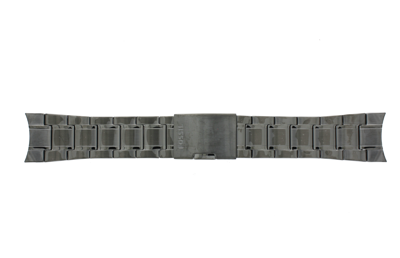 Horlogeband Fossil BQ2384 Roestvrij staal (RVS) Antracietgrijs 26mm