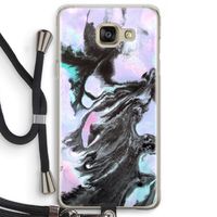 Pastel zwart: Samsung Galaxy A5 (2016) Transparant Hoesje met koord