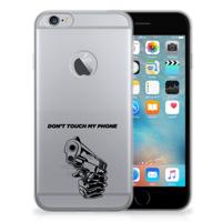 Apple iPhone 6 Plus | 6s Plus Silicone-hoesje Gun Don&apos;t Touch My Phone