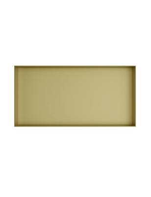 Hotbath &MORE Inbouwnis 30x60x10cm frameless Geborsteld Messing PVD