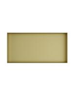 Hotbath &MORE Inbouwnis 30x60x10cm frameless Geborsteld Messing PVD