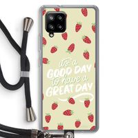 Don't forget to have a great day: Samsung Galaxy A42 5G Transparant Hoesje met koord