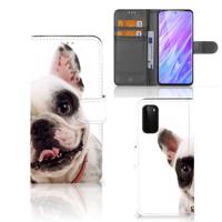 Samsung Galaxy S20 | Telefoonhoesje | Met pasjeshouder | Franse Bulldog